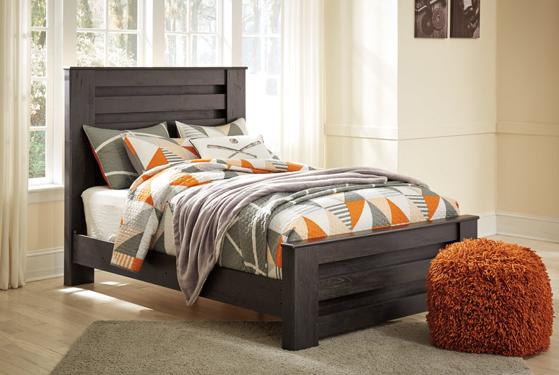 Brinxton Charcoal Full Panel Bed