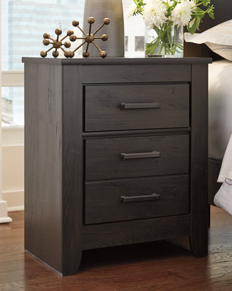 Brinxton Charcoal Nightstand