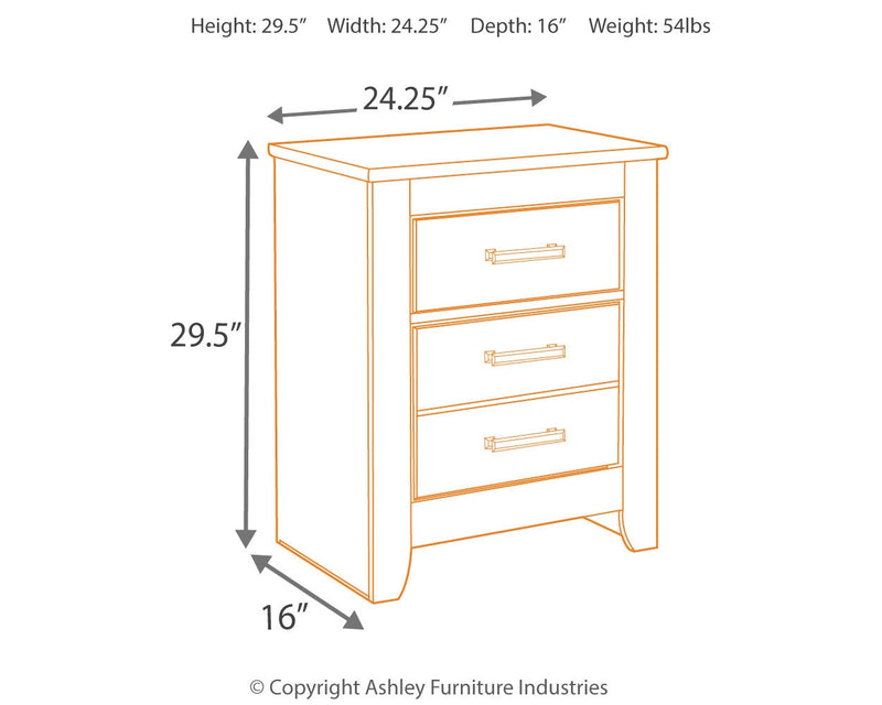 Brinxton Charcoal Nightstand