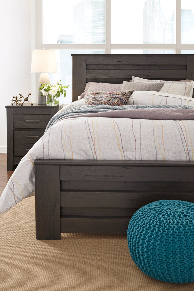 Brinxton Charcoal Full Panel Bed