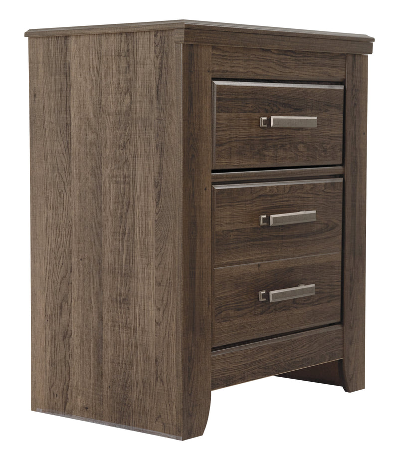 Juararo Dark Brown Nightstand