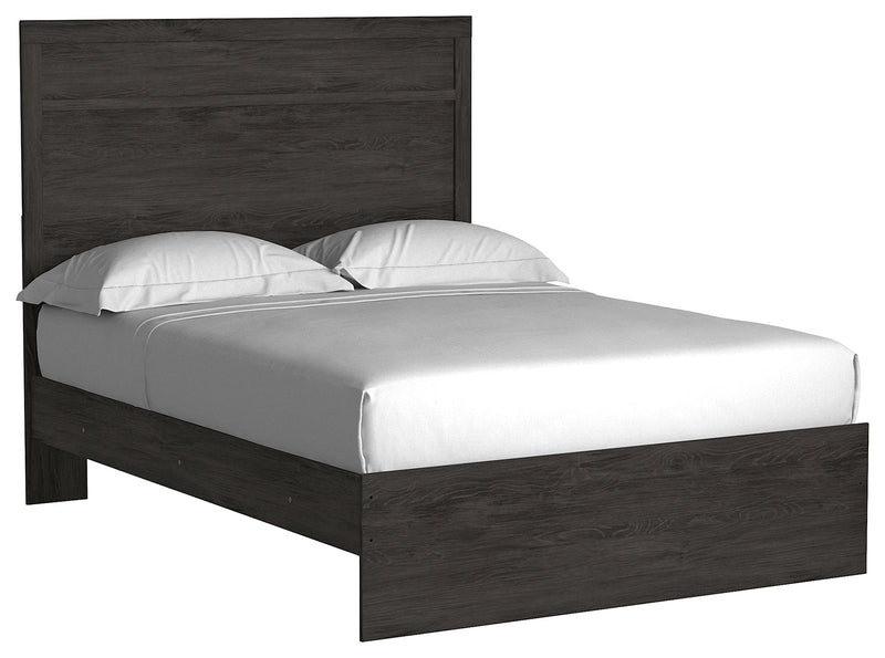 Belachime Black Full Panel Bed