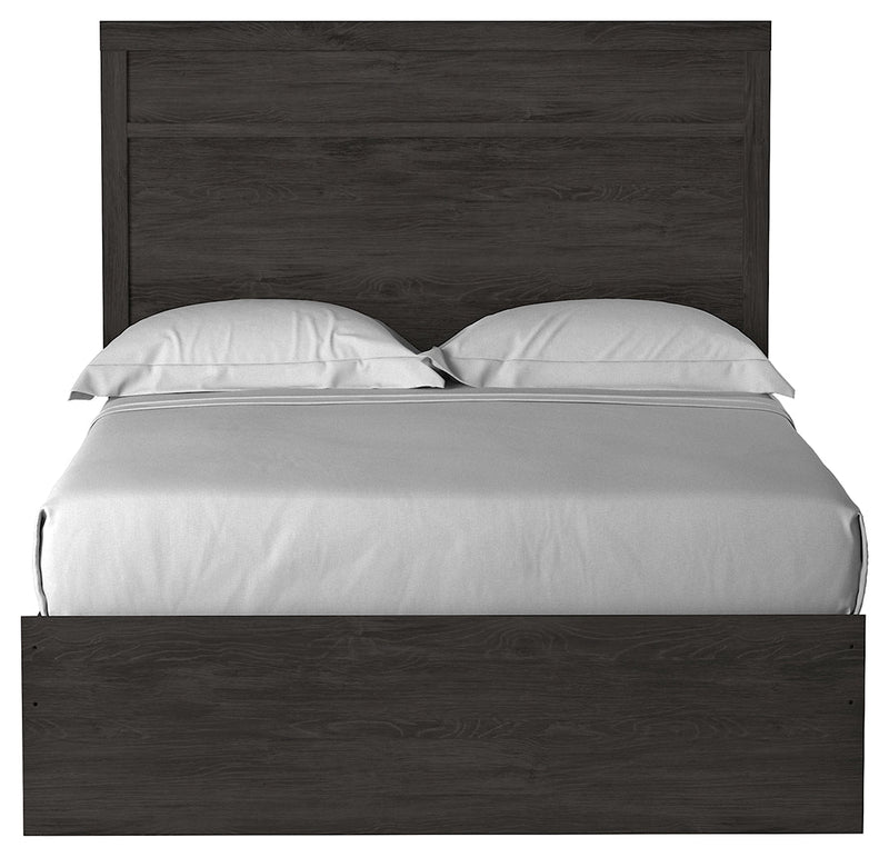 Belachime Black Full Panel Bed