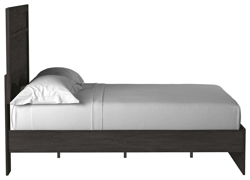 Belachime Black Full Panel Bed