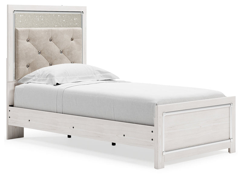 Altyra White Twin Panel Bed