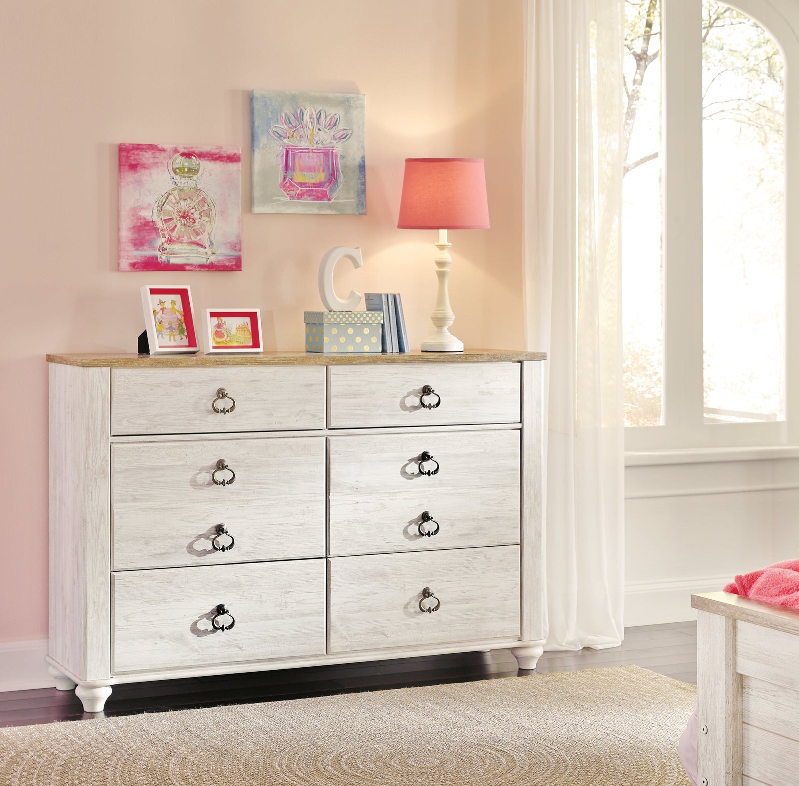 Willowton Whitewash Dresser