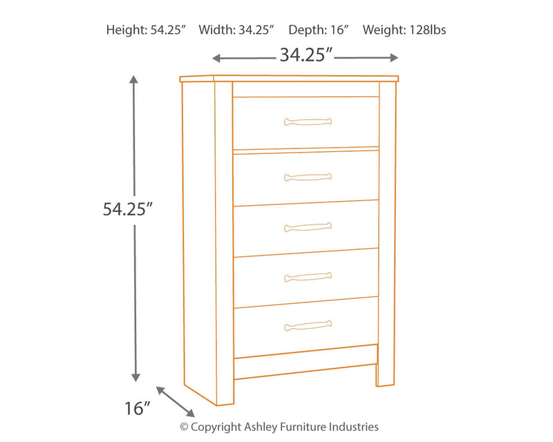 Bellaby Whitewash Chest Of Drawers