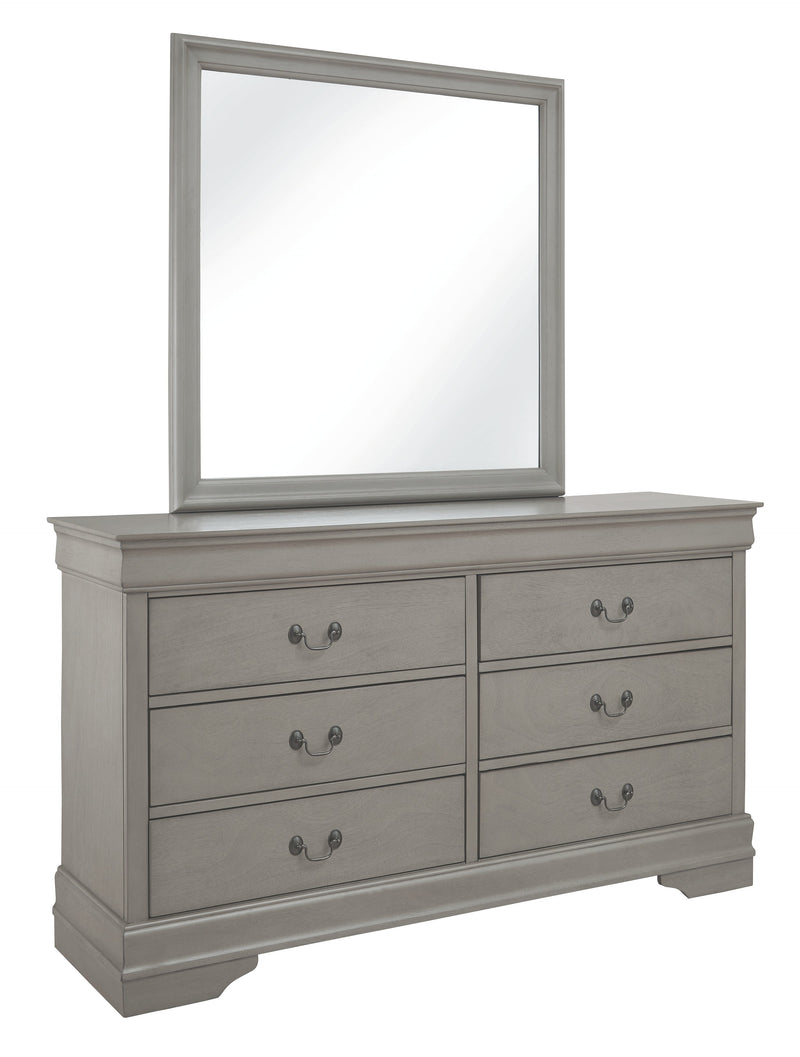 Kordasky Gray Dresser And Mirror