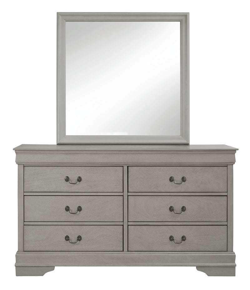 Kordasky Gray Dresser And Mirror