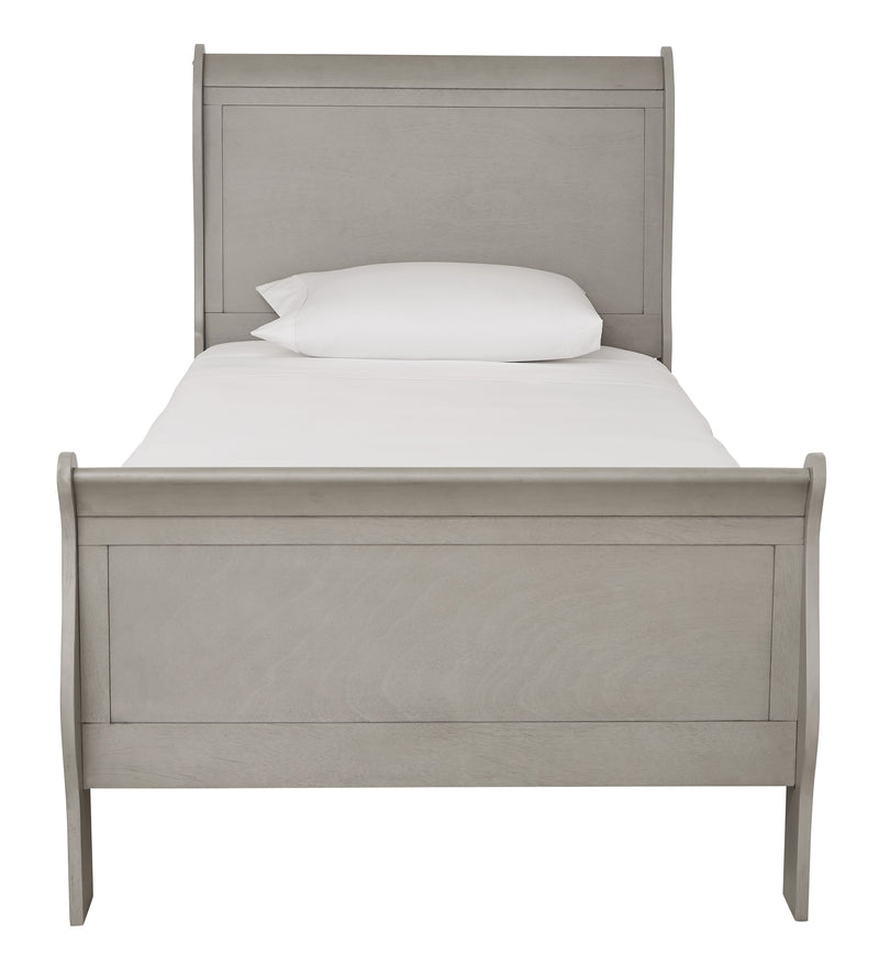 Kordasky Gray Twin Sleigh Bed