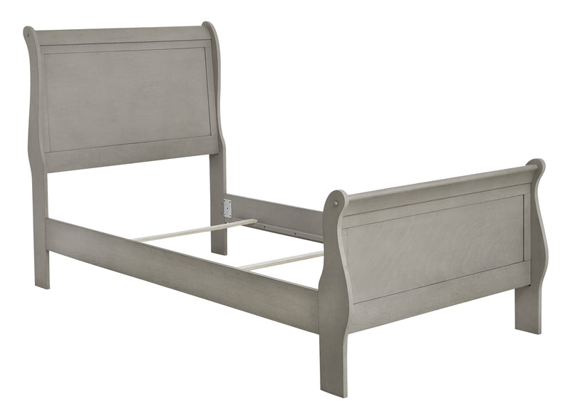 Kordasky Gray Twin Sleigh Bed