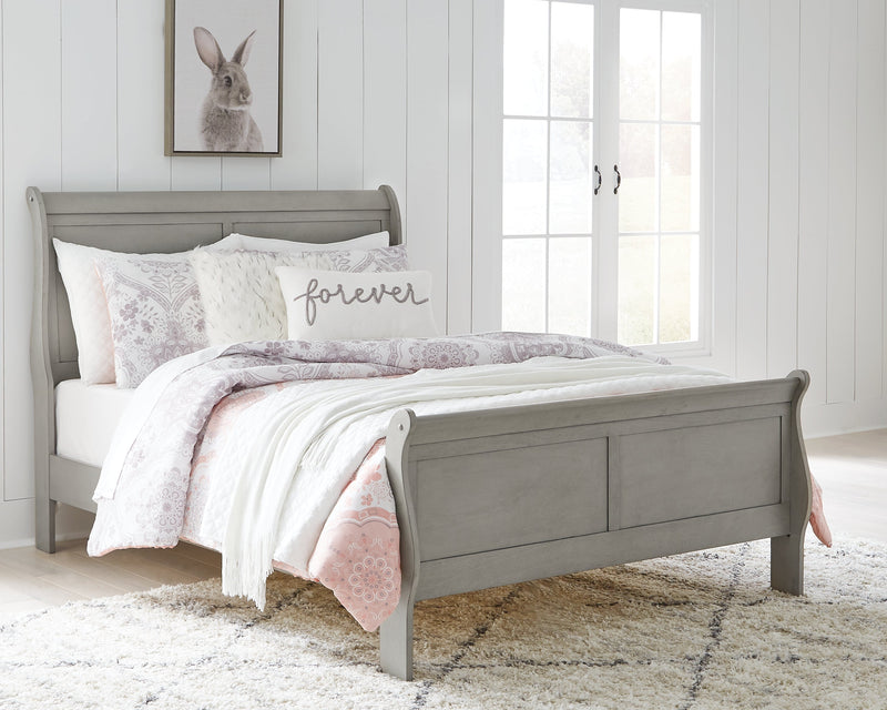 Kordasky Gray Full Sleigh Bed