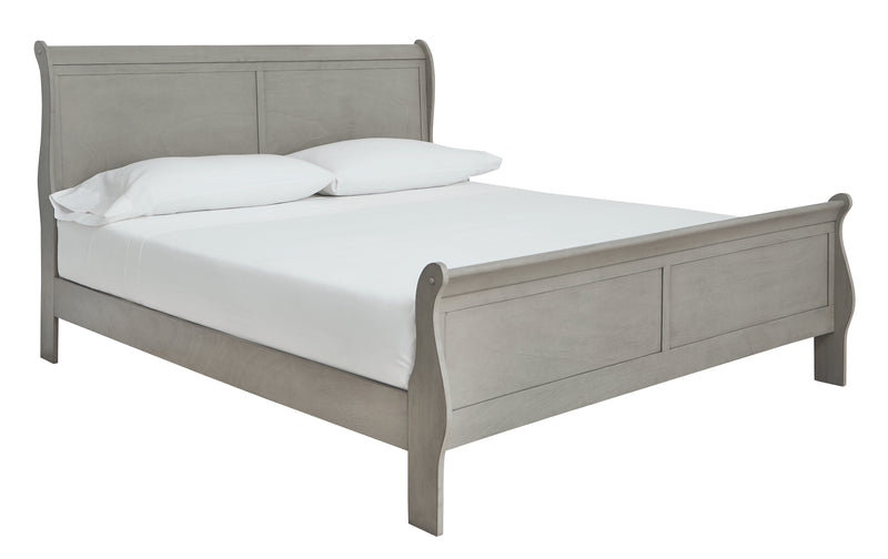 Kordasky Gray King Sleigh Bed