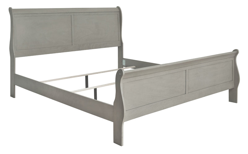 Kordasky Gray King Sleigh Bed