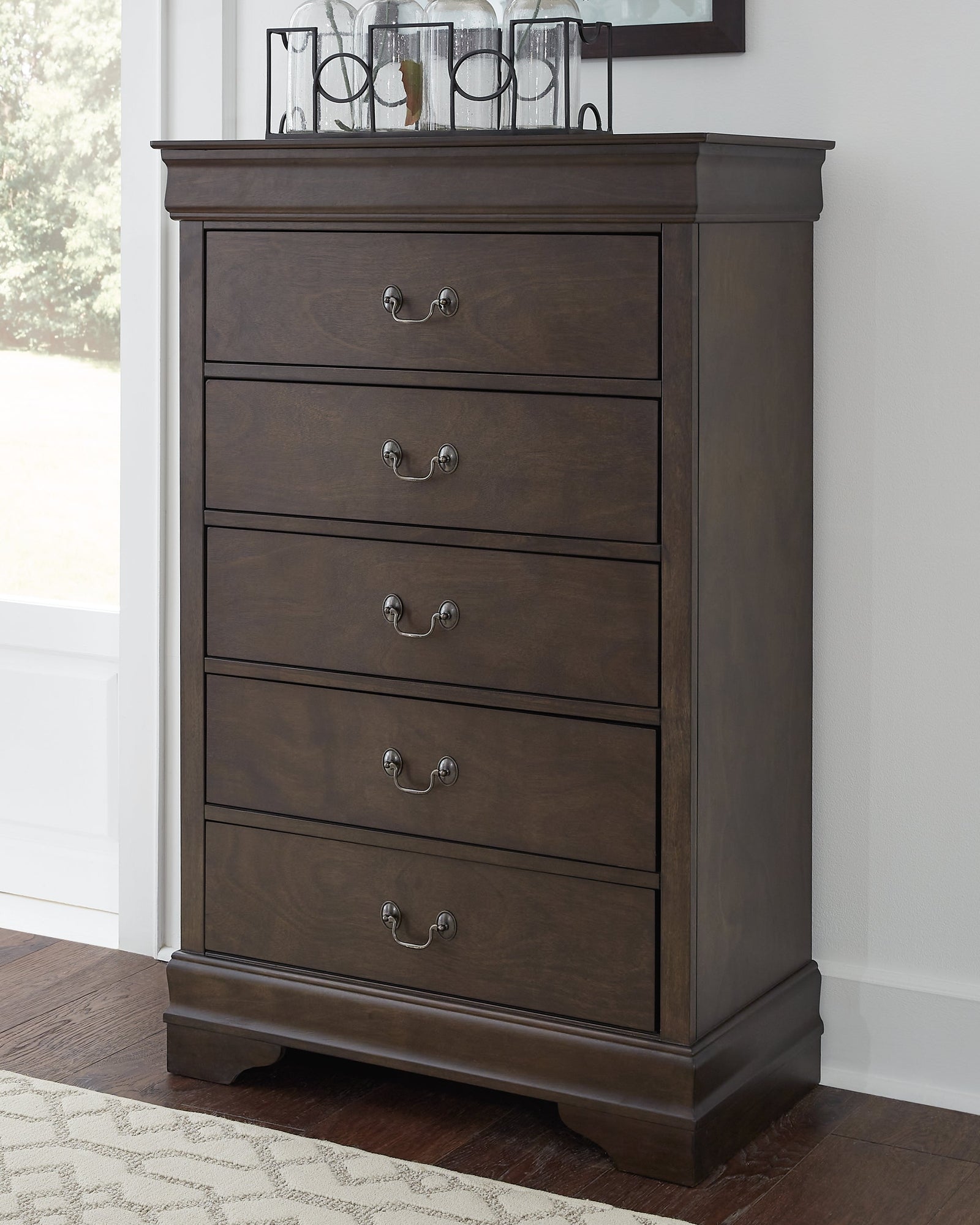 Leewarden Dark Brown Chest Of Drawers