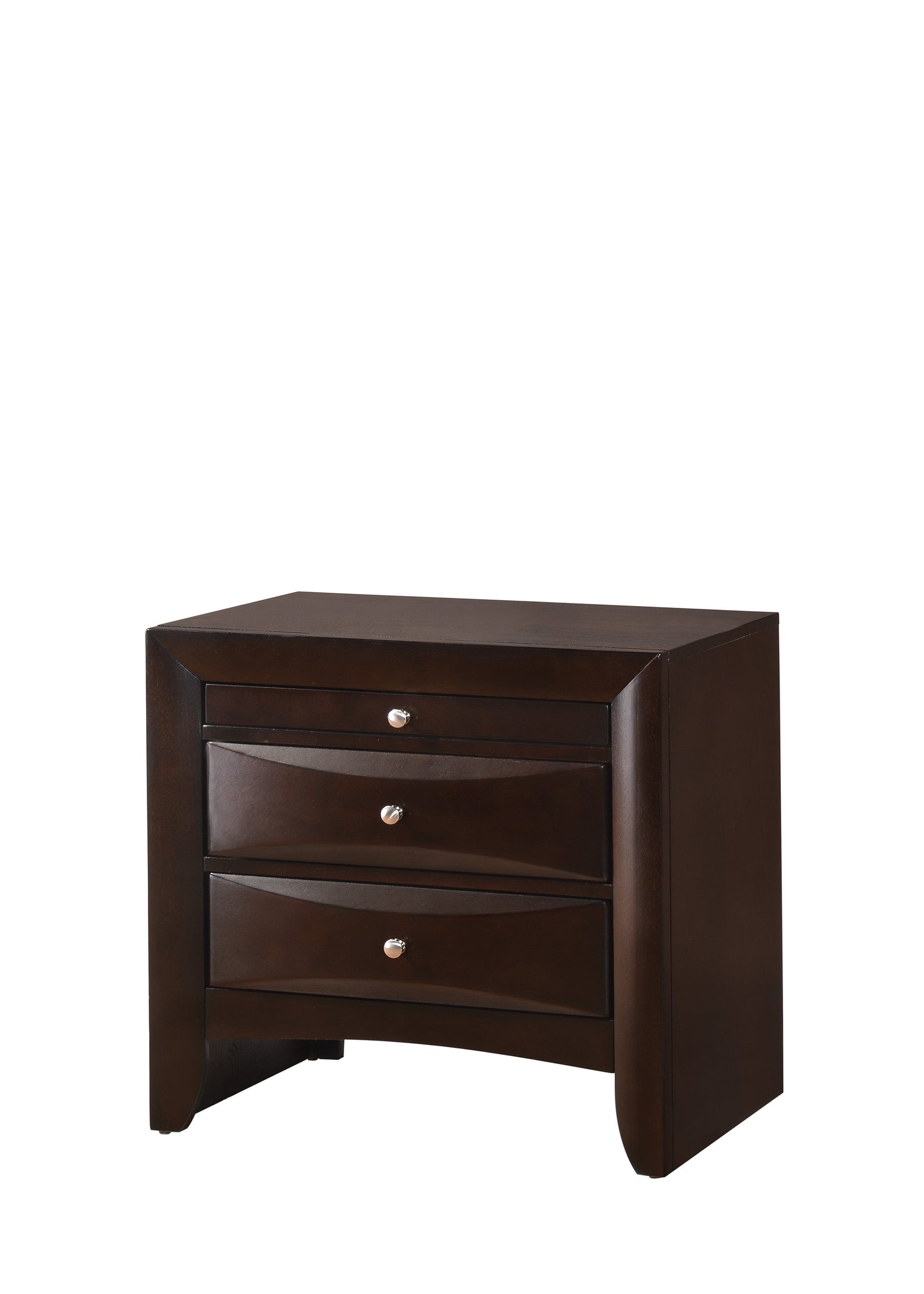 Emily Night Stand Dark Cherrys 2 Drawers