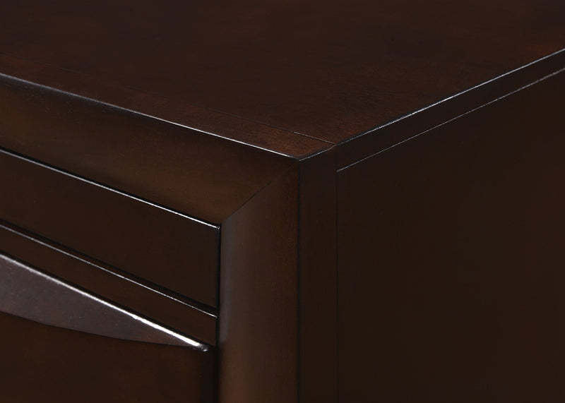 Emily Chest Dark Cherry 5 Drawers