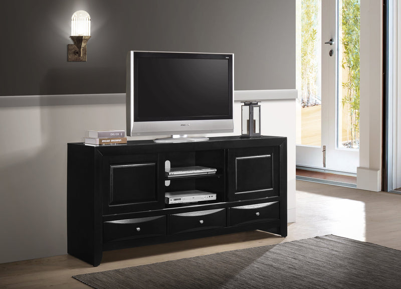 Emily Black Durable Bookcase Storage Platform King Bed