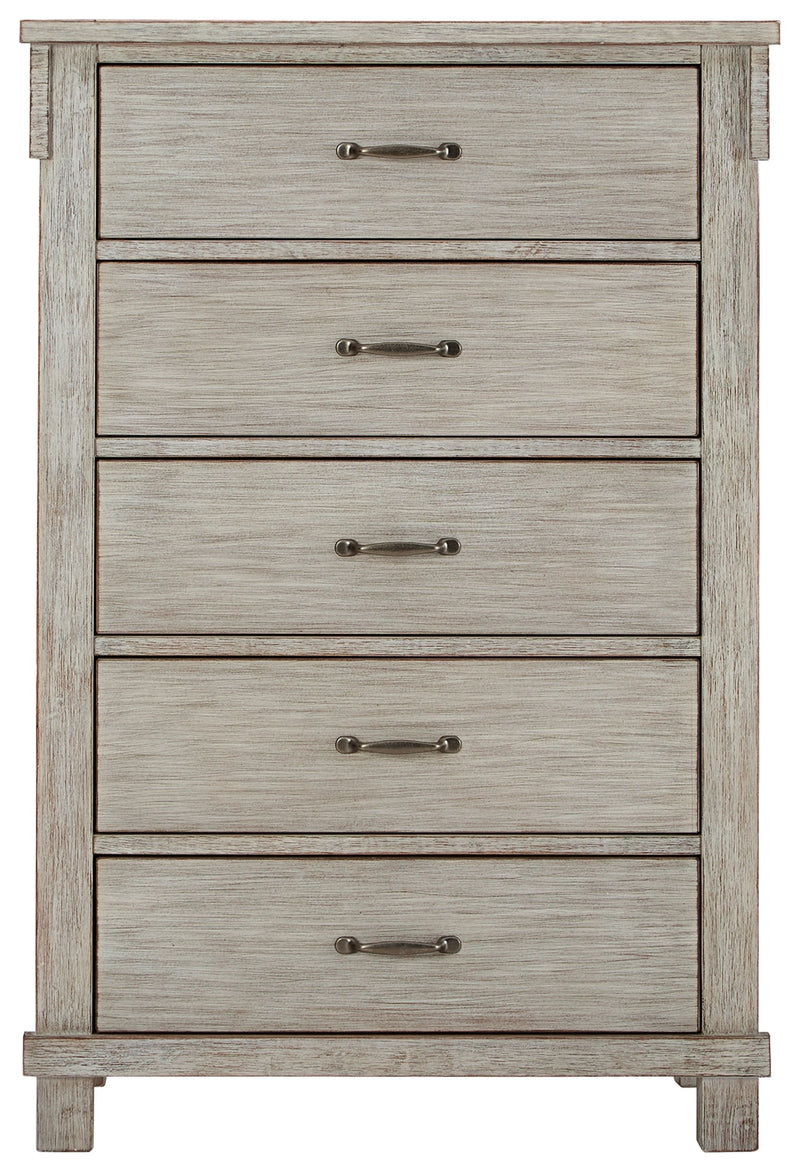 Hollentown Whitewash Chest Of Drawers