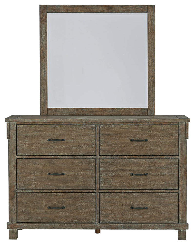 Shamryn Grayish Brown Dresser And Mirror