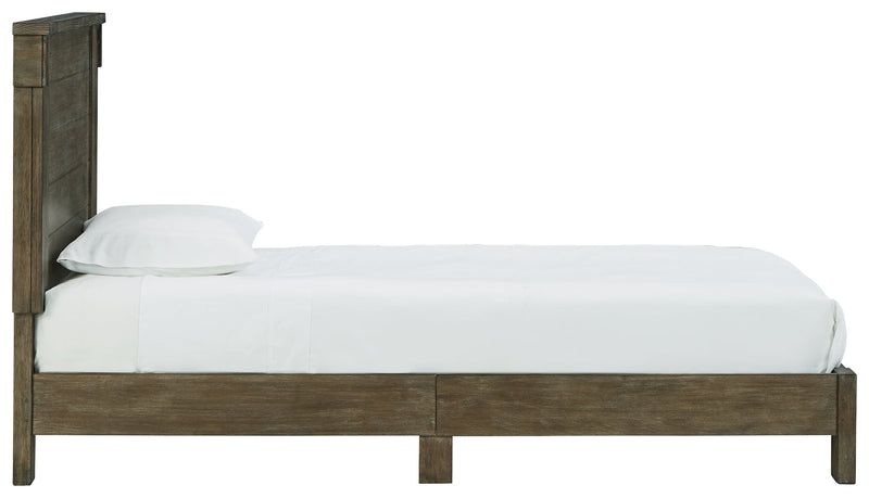 Shamryn Grayish Brown Twin Panel Bed