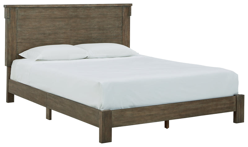 Shamryn Grayish Brown Queen Panel Bed