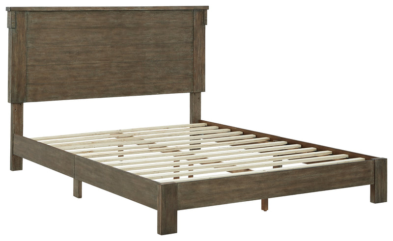 Shamryn Grayish Brown Queen Panel Bed