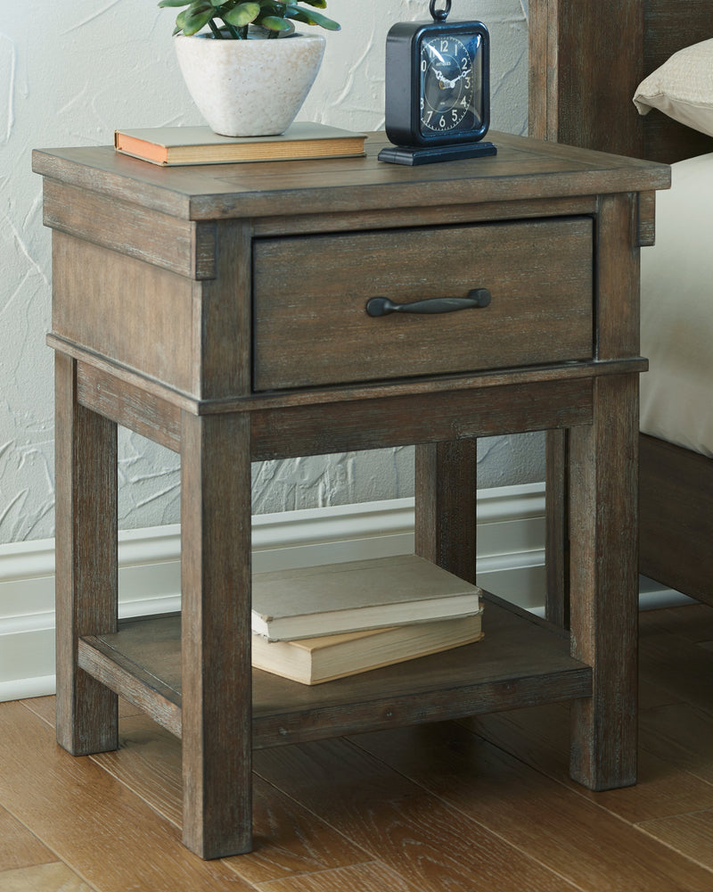 Shamryn Grayish Brown Nightstand