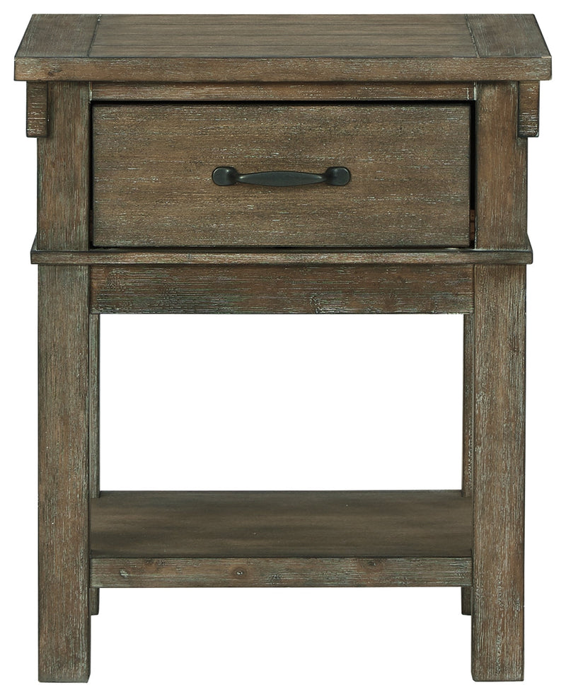 Shamryn Grayish Brown Nightstand