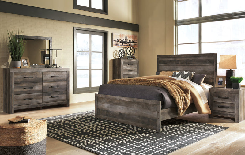 Wynnlow Gray Queen Panel Bed