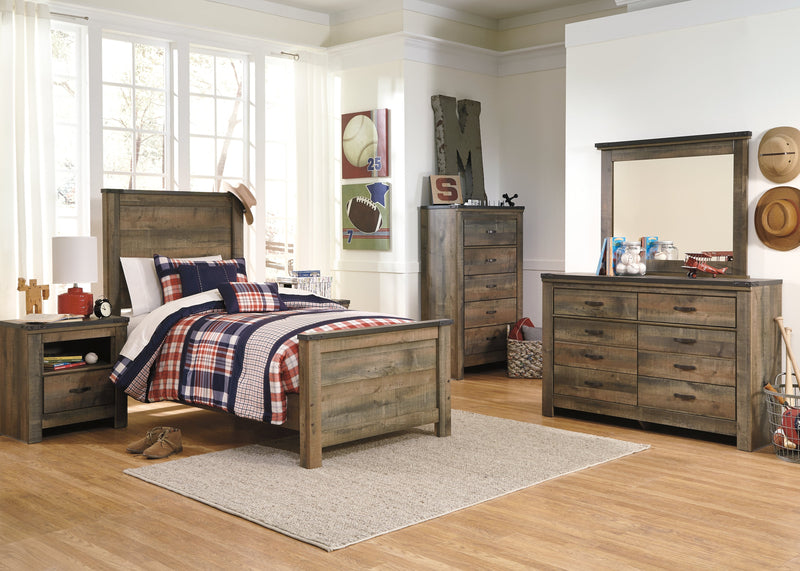 Trinell Brown Twin Panel Bed