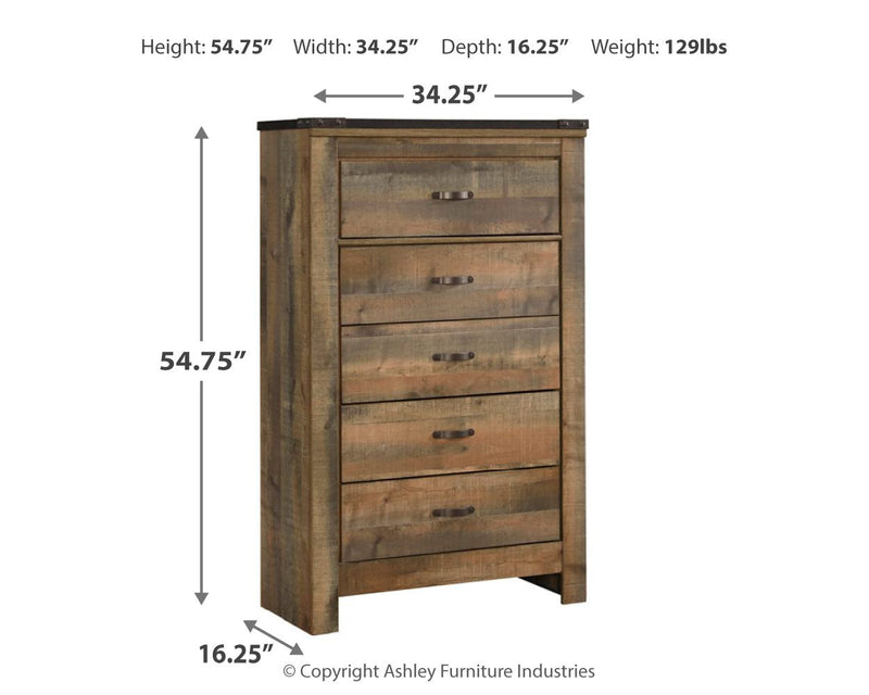 Trinell Brown Chest Of Drawers