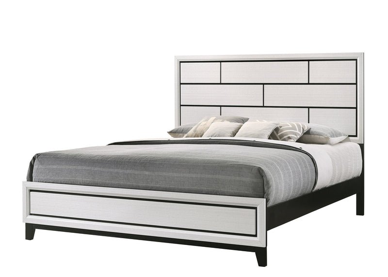 Akerson Chalk Classic And Traditional, Modern Wood Twin Panel Bed