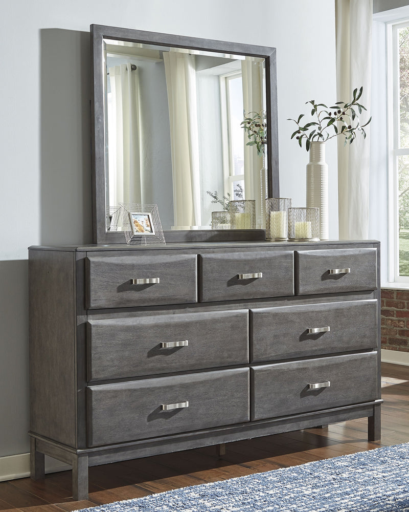 Caitbrook Gray Dresser And Mirror