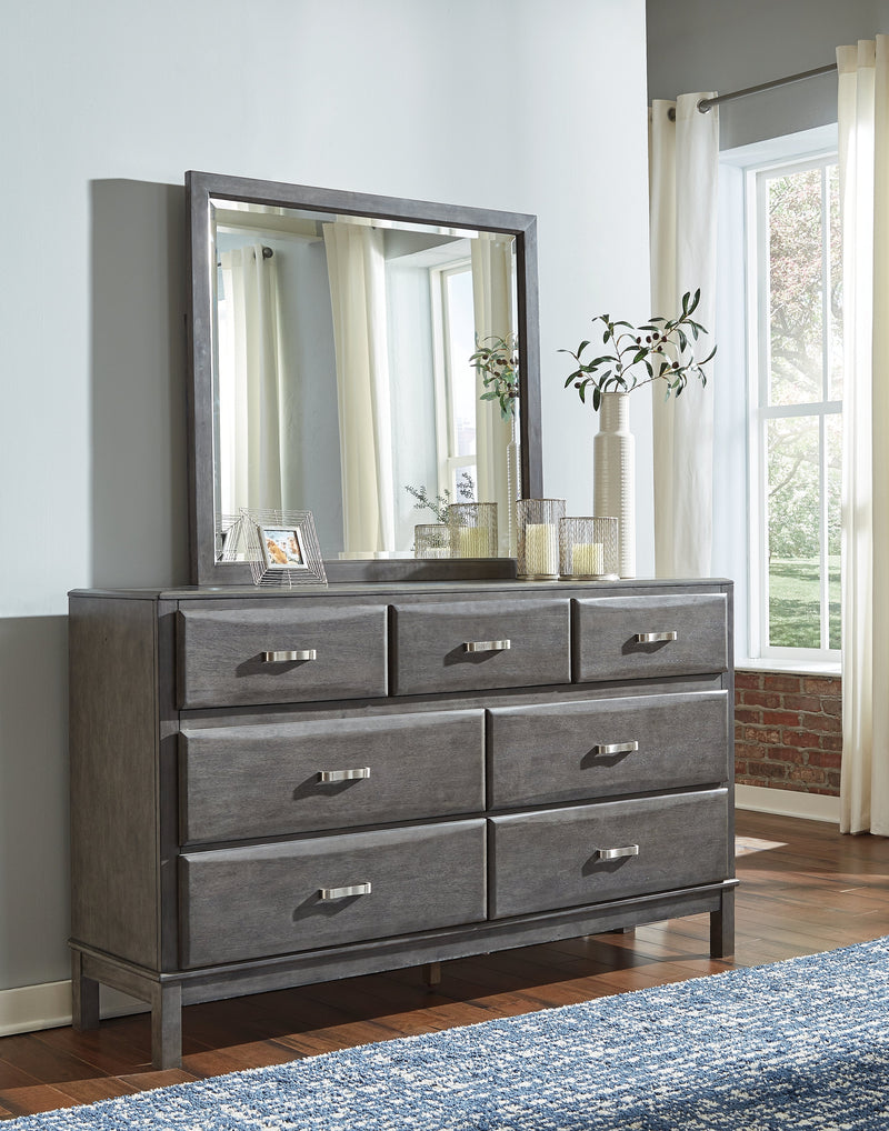 Caitbrook Gray Dresser And Mirror