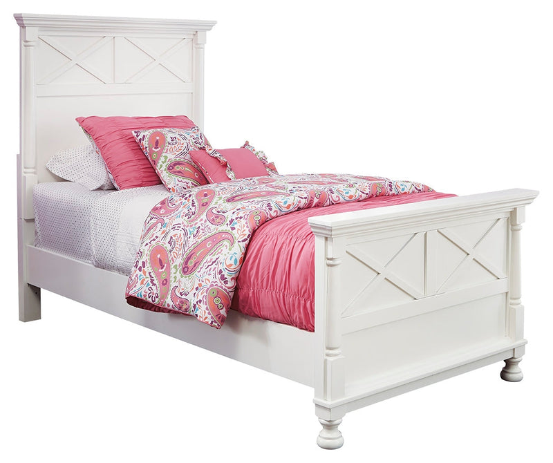 Kaslyn White Twin Panel Bed