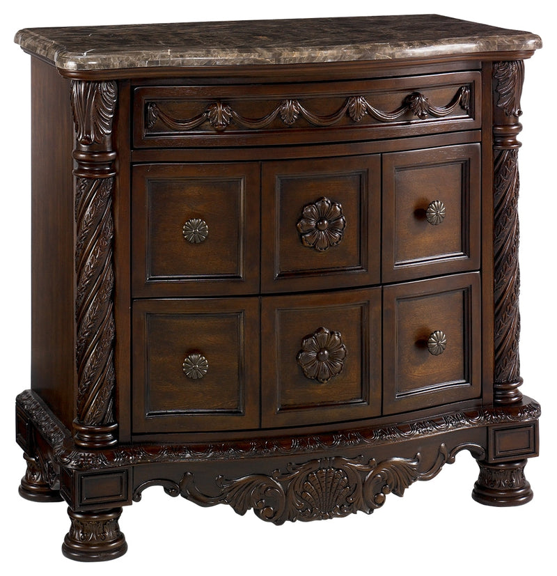 North Shore Dark Brown Nightstand