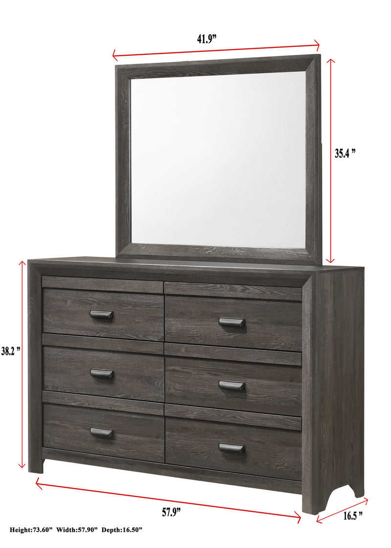 Adelaide Nightstand Brown, Contemporary Modern Wood, 2 Spacious Drawers