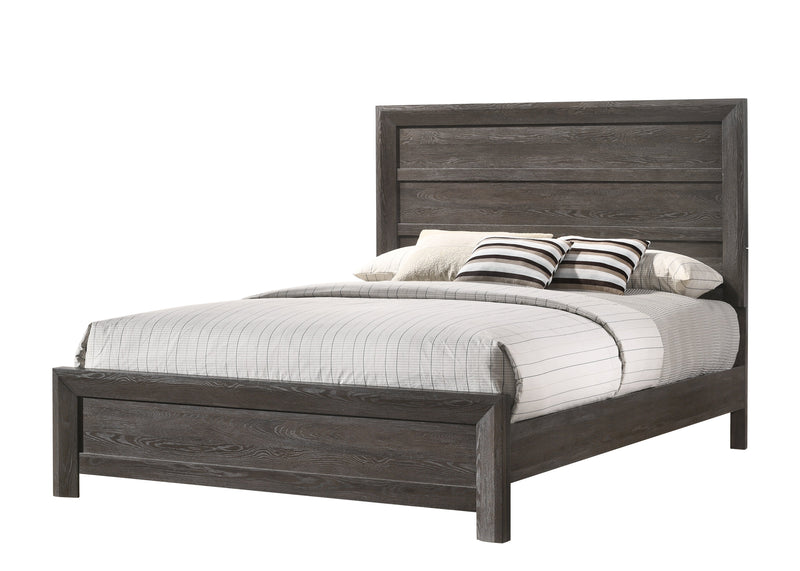 Adelaide Brown Finish Classic And Modern Contemporary Wood Panel Bedroom Set