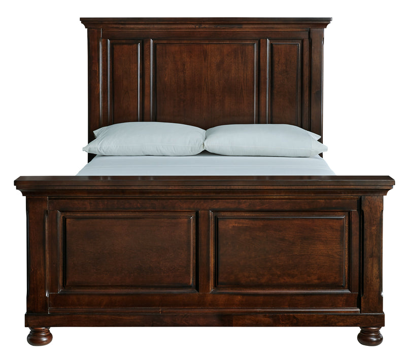 Porter Rustic Brown Queen Panel Bed