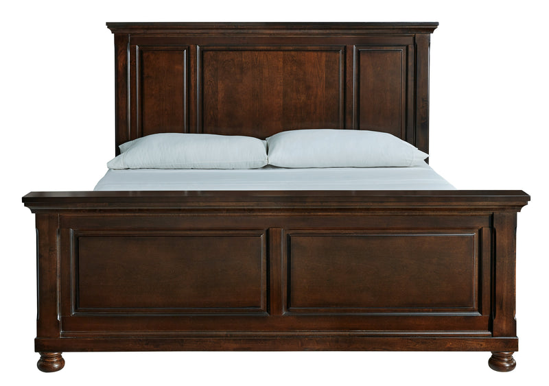 Porter Rustic Brown King Panel Bed