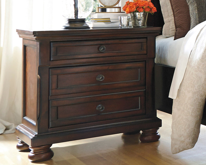 Porter Rustic Brown Nightstand