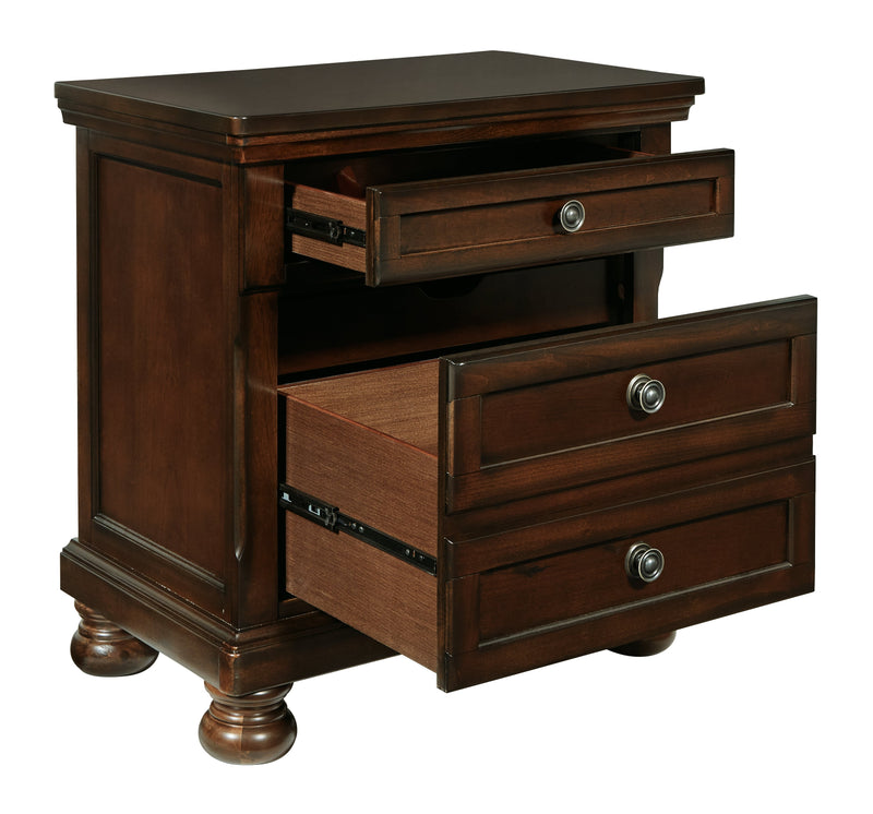 Porter Rustic Brown Nightstand