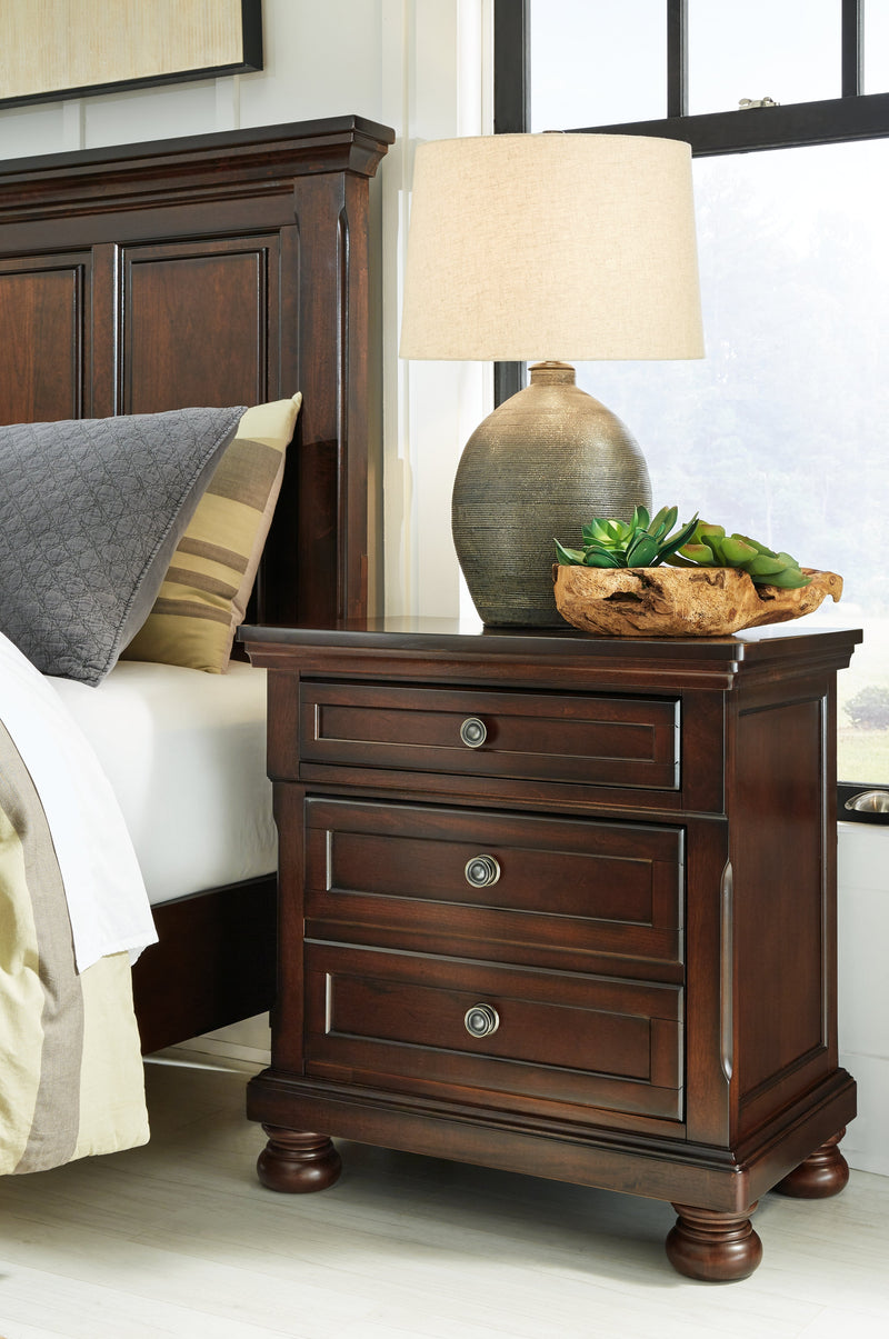 Porter Rustic Brown Nightstand