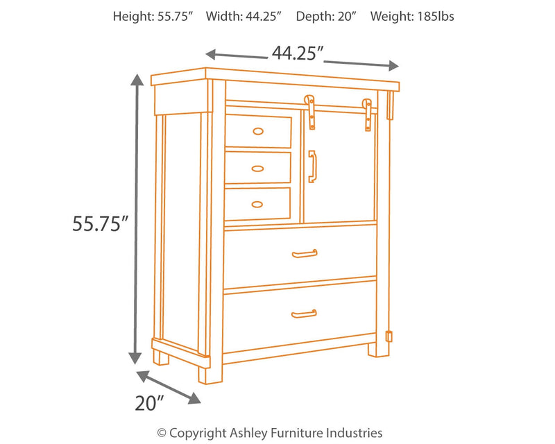 Lakeleigh Brown Dresser And Mirror