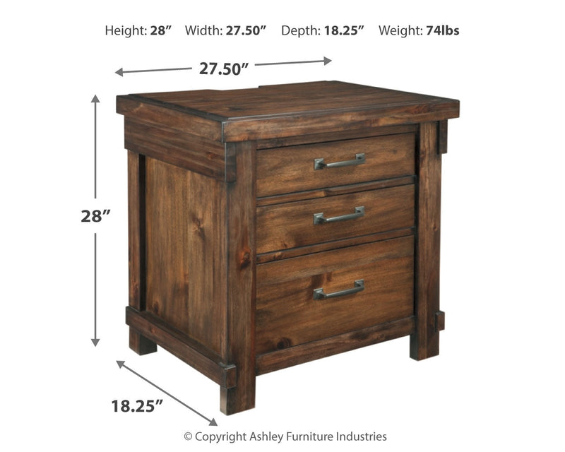 Lakeleigh Brown Nightstand