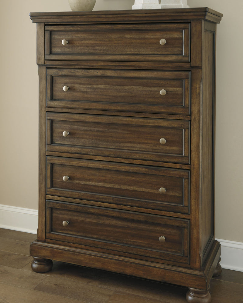 Flynnter Medium Brown Chest Of Drawers