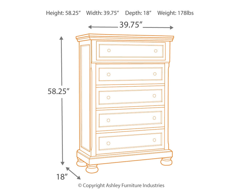 Flynnter Medium Brown Chest Of Drawers