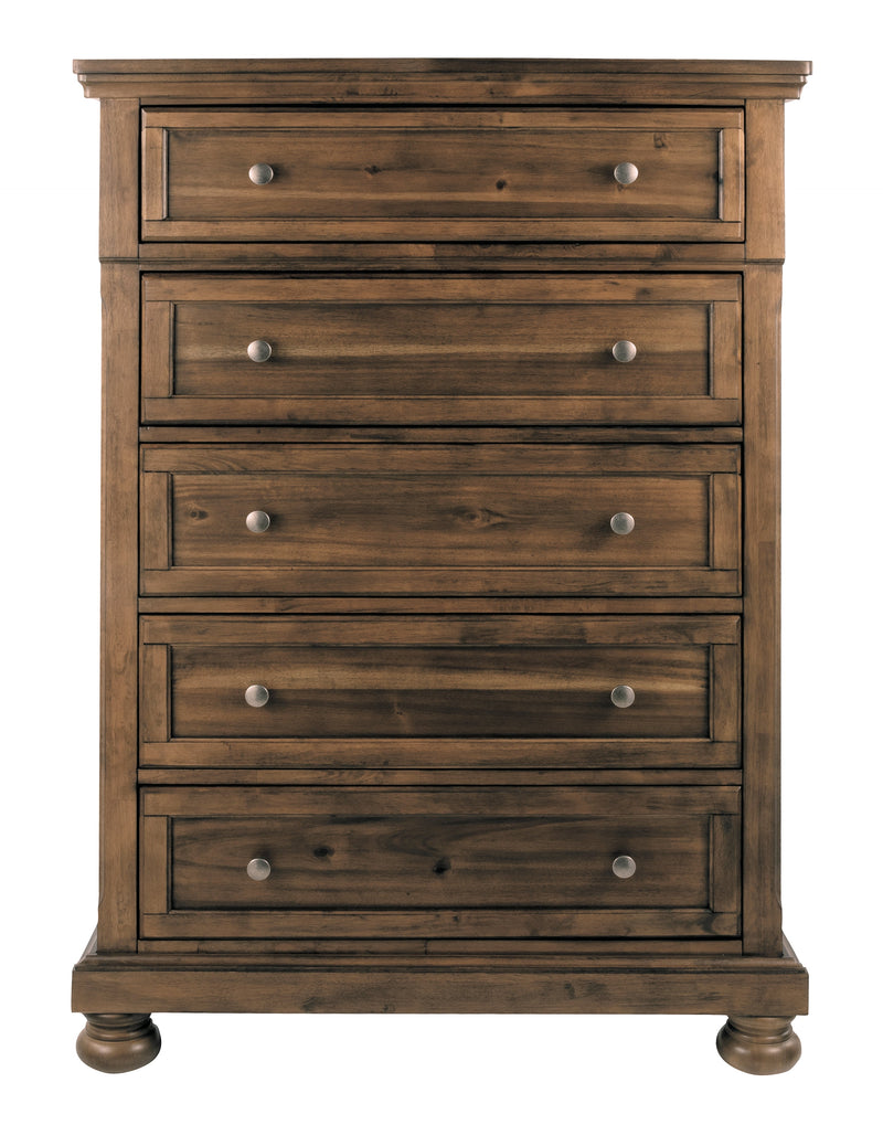 Flynnter Medium Brown Chest Of Drawers