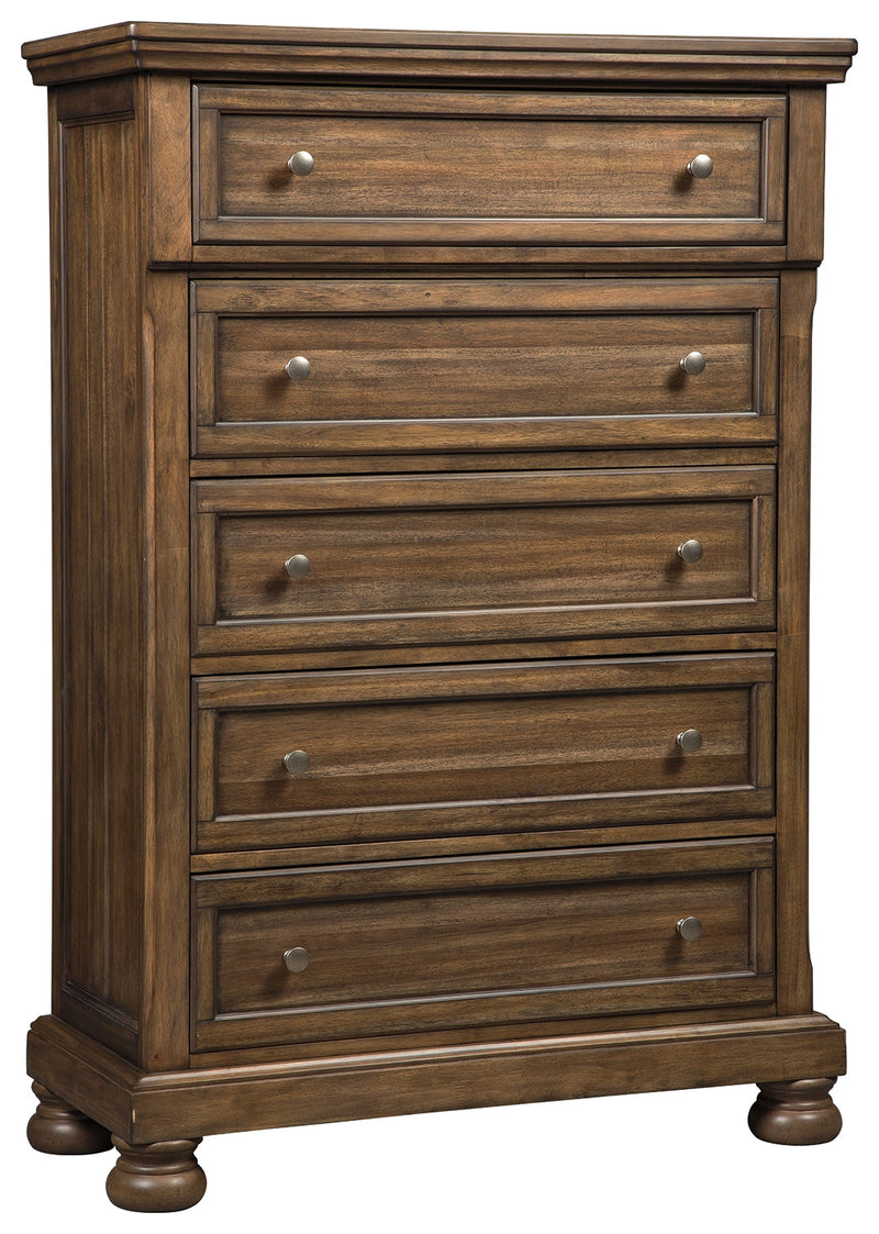 Flynnter Medium Brown Chest Of Drawers